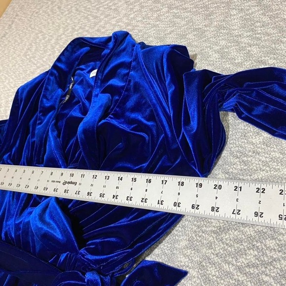 Calvin Klein blue below the knee long sleeves women size 14. SKU958 - Picture 5 of 8